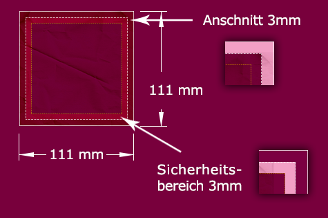 quadratischer Flyer